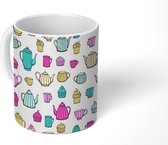 Mok - Koffiemok - Patroon - Keuken - Servies - Mokken - 350 ML - Beker - Koffiemokken - Theemok