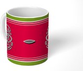 Mok - Koffiemok - Patronen - Design - Rood - Mokken - 350 ML - Beker - Koffiemokken - Theemok