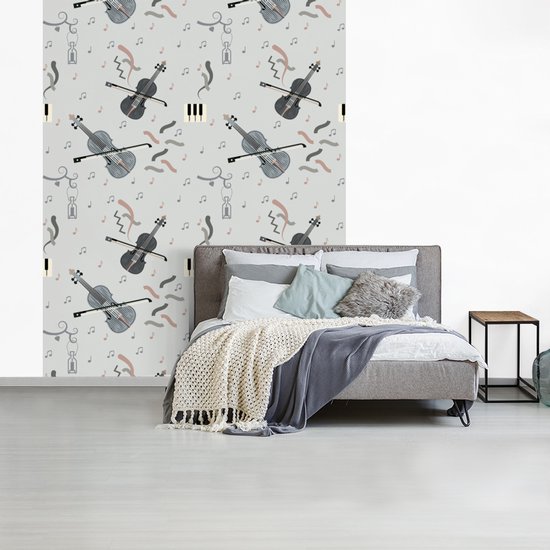 Papier Peint - Motifs Papier peint photo - Musique - Violon - Largeur 180 cm x Hauteur 220 cm