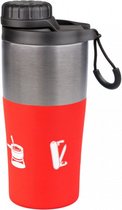 isolatiebeker Bigshot 350 ml RVS rood/wit