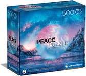 Clementoni Puzzels voor volwassenen - Peace Puzzle - Light Blue, Legpuzzel 500 Stukjes, 14-99 jaar - 35116