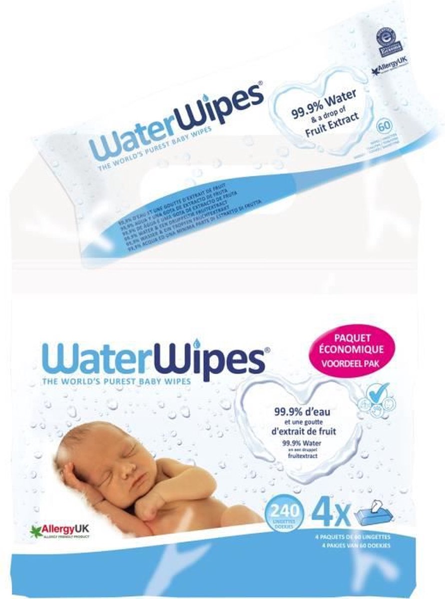 Lingette water wipes 24x60 - WaterWipes