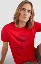 O'Neill T-Shirt Men EXPLORE T-SHIRT High Risk Red L - High Risk Red 100% Eco-Katoen Round Neck