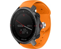 Strap-it Sport siliconen bandje - geschikt voor Polar Vantage M / M2 / M3 / Vantage V3 / Grit X / Grit X Pro / Grit X2 Pro - oranje