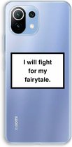 Case Company® - Xiaomi Mi 11 Lite hoesje - Fight for my fairytale - Soft Cover Telefoonhoesje - Bescherming aan alle Kanten en Schermrand