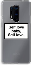 Case Company® - OnePlus 8 Pro hoesje - Self love - Soft Cover Telefoonhoesje - Bescherming aan alle Kanten en Schermrand