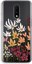 Case Company® - OnePlus 7 hoesje - Painted wildflowers - Soft Cover Telefoonhoesje - Bescherming aan alle Kanten en Schermrand