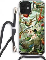 Case Company® - iPhone 12 hoesje met Koord - Haeckel Trochilidae - Telefoonhoesje met Zwart Koord - Extra Bescherming aan alle Kanten en Over de Schermrand