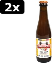 2x SNUFFLE DOG BEER KIP FLES 25CL