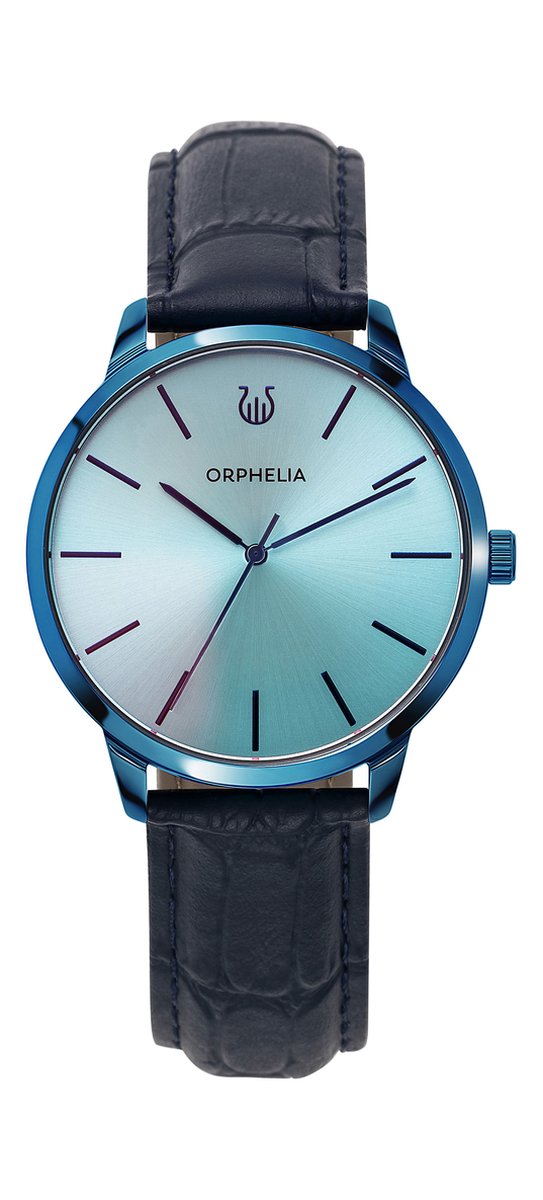 Orphelia Winston OR61906 Horloge - Leer - Blauw - Ø 42 mm
