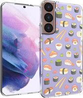 iMoshion Design voor de Samsung Galaxy S22 hoesje - Sushi - Multicolor