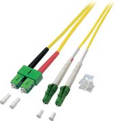 OS2 duplex glasvezel internetkabel LC/APC-SC/APC 3m - netwerkkabel