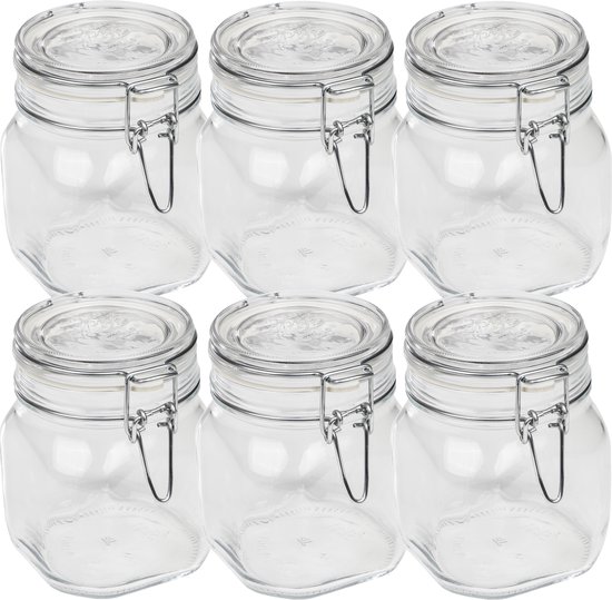 Zeller Weckpot/inmaakpot Alfie - 750 ml - glas - beugelsluiting - D11 x