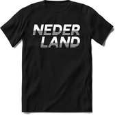 Nederland - Wit - T-Shirt Heren / Dames  - Nederland / Holland / Koningsdag Souvenirs Cadeau Shirt - grappige Spreuken, Zinnen en Teksten. Maat M