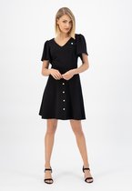 Rocher – jurk – Zwarte Jurk Dames – jurken voor vrouwen – Vlindermouwen - Zwarte jurk