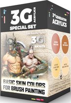 Basic Skin Colors 3rd Generation Wargame Color Set - AK-Interactive - AK-1075