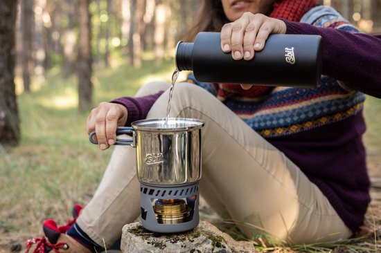 Esbit Outdoor Kooktoestel 985ml - alcoholbrander - aluminium/RVS - opbergtas — afbeelding 2