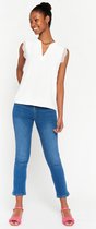 LOLALIZA Blouse met kant - Wit - Maat 46