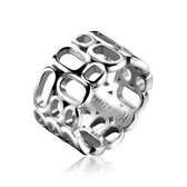 Mart Visser by ZINZI bague en argent large lisse 12mm MVR3