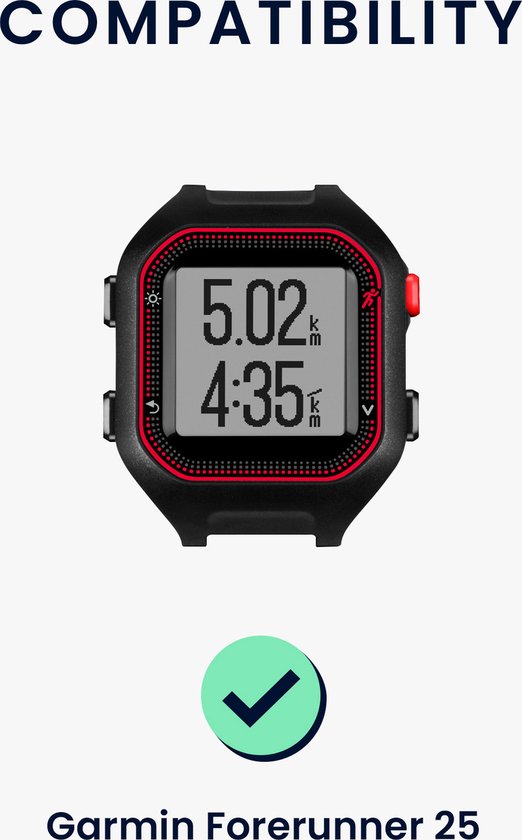 Bracelet Rechange Pour Garmin Forerunner 25 - TPU Noir Adjustable