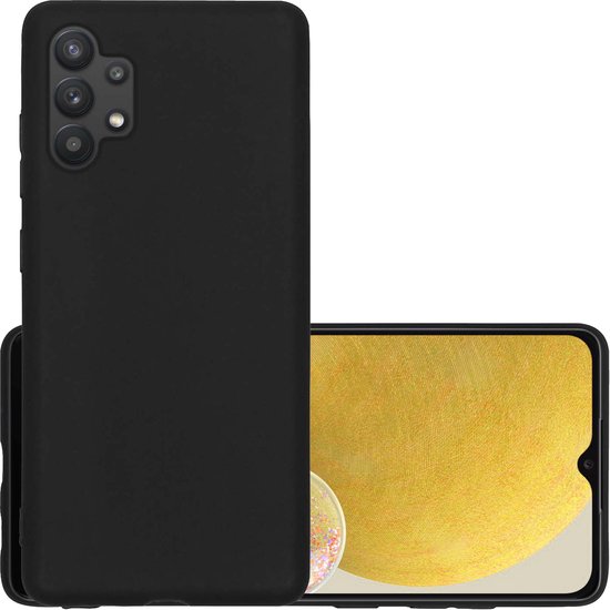 Coque Samsung Galaxy A13 4G Coque Arrière Coque Siliconen - Zwart