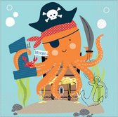 servetten Ahoy eerste verjaardag 33 x 33 cm 16 stuks