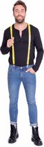 bretels neon led polyester geel one-size