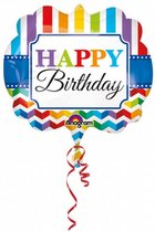 folieballon Happy Birthday junior 63 x 55 cm