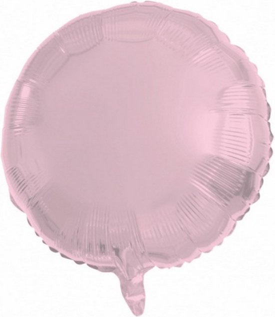 folieballon rond 45 cm lichtroze