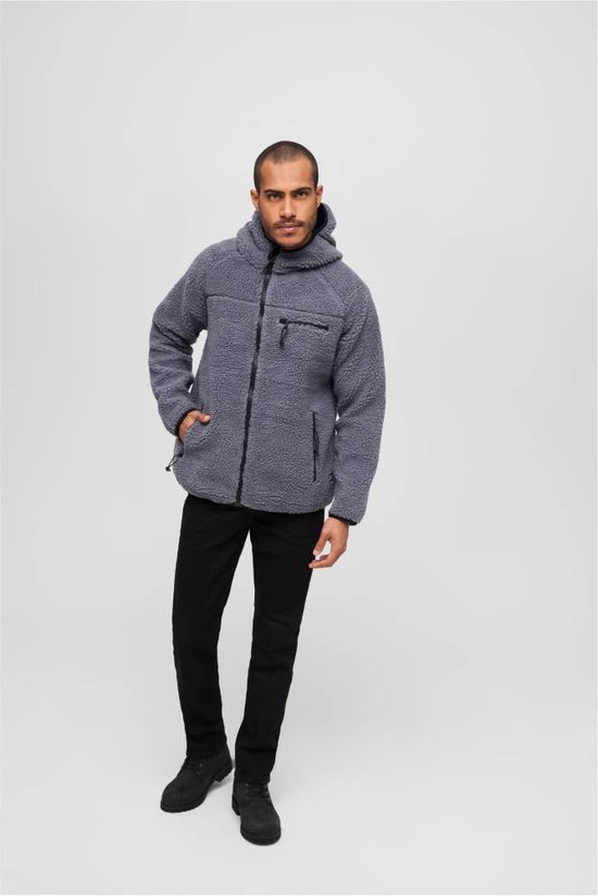 Veste Urban Classics -M- Teddyfleece Worker Grijs