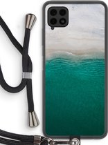 Case Company® - Samsung Galaxy A22 4G hoesje met Koord - Stranded - Telefoonhoesje met Zwart Koord - Bescherming aan alle Kanten en Over de Schermrand