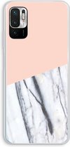 Case Company® - Xiaomi Redmi Note 10 5G hoesje - A touch of peach - Soft Cover Telefoonhoesje - Bescherming aan alle Kanten en Schermrand