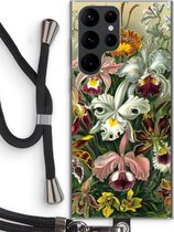 Case Company® - Samsung Galaxy S22 Ultra hoesje met Koord - Haeckel Orchidae - Telefoonhoesje met Zwart Koord - Bescherming aan alle Kanten en Over de Schermrand