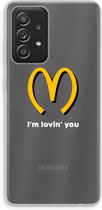 Case Company® - Samsung Galaxy A52 hoesje - I'm lovin' you - Soft Cover Telefoonhoesje - Bescherming aan alle Kanten en Schermrand