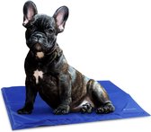 Navaris koelmat hond en kat - Honden koelmatras 40 x 50 cm tegen warmte en pijn - Gel koelkussen voor kleine tot middelgrote hondenrassen - Blauw