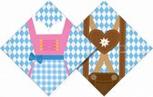 servetten oktoberfest 33 x 33 cm papier blauw 20 stuks