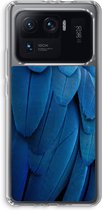 Case Company® - Xiaomi Mi 11 Ultra hoesje - Pauw - Soft Cover Telefoonhoesje - Bescherming aan alle Kanten en Schermrand