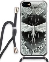 Case Company® - iPhone SE 2020 hoesje met Koord - Haeckel Tineida - Telefoonhoesje met Zwart Koord - Extra Bescherming aan alle Kanten en Over de Schermrand