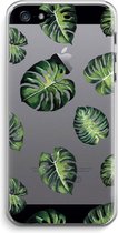 Case Company® - iPhone 5 / 5S / SE (2016) hoesje - Tropische bladeren - Soft Cover Telefoonhoesje - Bescherming aan alle Kanten en Schermrand