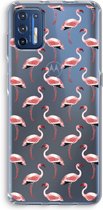 Case Company® - Motorola Moto G9 Plus hoesje - Flamingo - Soft Cover Telefoonhoesje - Bescherming aan alle Kanten en Schermrand