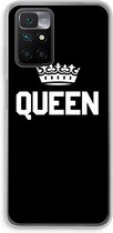 Case Company® - Xiaomi Redmi 10 hoesje - Queen zwart - Soft Cover Telefoonhoesje - Bescherming aan alle Kanten en Schermrand