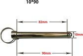 Zekeringspen Borgpen - Staal Borgclip Kogelpen - M10*90mm
