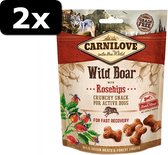 2x CRUNCHY SNACK WILD BOAR/ROSE 200GR