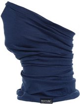 nekwarmer Multitube II merinowol/polyester blauw