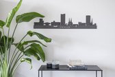 Skyline Eindhoven Detail Zwart Mdf 60cm Wanddecoratie Voor Aan De Muur City Shapes