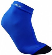 zwembadsokken anti-slip elastaan blauw maat 27-30