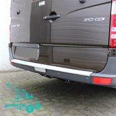 Bumperplaat met lip trekhaak | Mercedes Sprinter 2006+ | VW Crafter -2017 | Aluminium met Lip