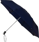 paraplu automatisch polyester 100 cm marineblauw