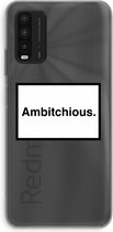 Case Company® - Xiaomi Redmi 9T hoesje - Ambitchious - Soft Cover Telefoonhoesje - Bescherming aan alle Kanten en Schermrand