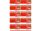 nummerblokken 53 x 105 mm rood/groen 10 stuks